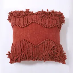 Art Avenue Red Geometric Cotton Square Cushion Cover-image-16