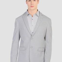 Arrow Sport Men Grey Solid Slim Fit Single Breasted Blazer-picture-41