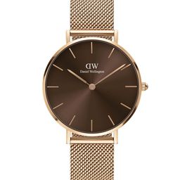 Daniel Wellington Petite Amber Women Dial Brown 32mm Mesh Strap Watch - DW00100477-image-6