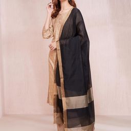 Fabindia Solid Dupatta with Zari-picture-5