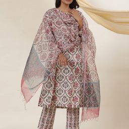W Floral Printed Dupatta-39