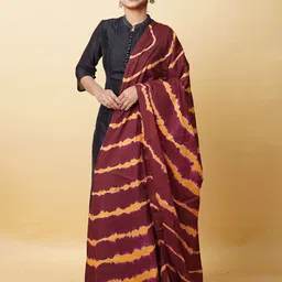 Unnati Silks Leheriya Printed Shibori Cotton Dupatta-21