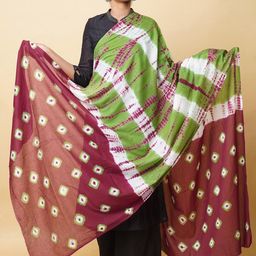Unnati Silks Bandhani Printed Cotton Dupatta-image-47