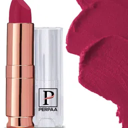 PERPAA Antique Velvet Matte Lipstick with Shea Butter & Vitamin E - Ruby Magenta 84-image-6