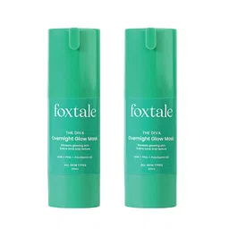 FoxTale Set of 2 The Diva Overnight Glow Face Mask with AHA & PHA - 30 ml Each-0