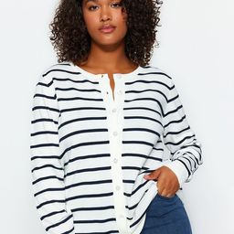 Trendyol Striped Acrylic Cardigan Sweater-picture-25