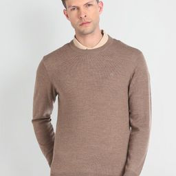 Arrow Round Neck Long Sleeves Pullover Sweater-image-8