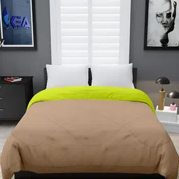 RF RELAXFEEL Green & Beige Heavy Winter 233 GSM Single Bed Comforter-image-94