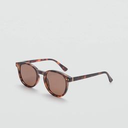 MANGO MAN Round Sunglasses with Polarised and UV Protected Lens 77070574-24