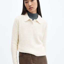 MANGO Women Textured Pullover-30