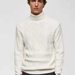 MANGO MAN Self-Design Pullover-image-65