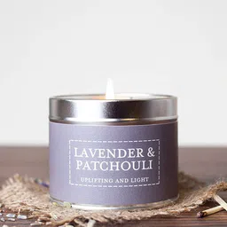 Aromatic Fables Lavender-Colored & White Lavender Scented Tin Jar Candles-picture-21