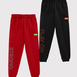 CODEZ Boys Pack Of 2 Cotton Joggers-picture-37