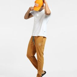 Jack & Jones Men Brown Solid Cotton Joggers-image-72