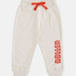 Pantaloons Baby Boys Grey Melange & Red Printed Cotton Joggers-picture-6