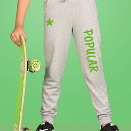 NUSYL Boys Graphic Printed Cotton Joggers-image-90