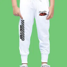 NUSYL Boys Graphic Printed Cotton Joggers-45