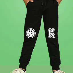 NUSYL Boys Graphic Printed Cotton Joggers-22