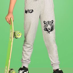 NUSYL Boys Graphic Printed Cotton Joggers-image-94
