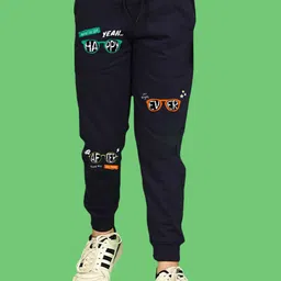NUSYL Boys Graphic Printed Cotton Joggers-33