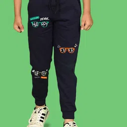 NUSYL Boys Graphic Printed Cotton Joggers-image-47