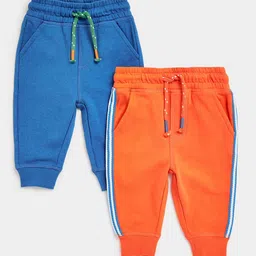 mothercare Infant Boys Pack Of 2 Pure Cotton Joggers-image-75