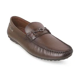 Metro Men Embellished Comfort Insole Horsebit Loafers-12