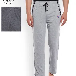 VIMAL Men Pack of 2 Grey Solid Lounge Pants-picture-13