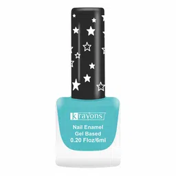 krayons Super Matte Finish Long Lasting Nail Enamel - 6ml - Cyan Matte SM13-4