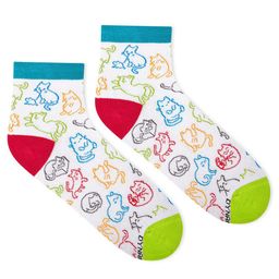 Dynamocks Unisex Printed Ankle Length Socks-17