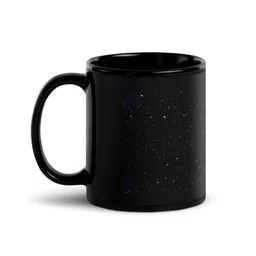 RISH Black Printed Ceramic Glossy Coffee Mug 325 ml-17