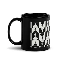 RISH Black & White Printed Ceramic Glossy Coffee Mug - 325 ML-image-76