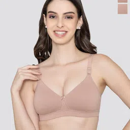 K LINGERIE Pack of 2 Tessa Full Support Seamless Padded Cups Designer Bra-picture-47