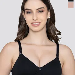 K LINGERIE Pack of 2 Tessa Full Support Seamless Padded Cups Designer Bra-picture-57