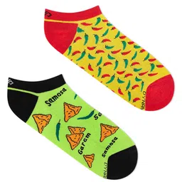 Dynamocks Pack Of 2 Patterned Ankle Length Socks-image-21