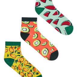 Dynamocks Pack Of 3 Patterned Anti-Microbial Ankle-Length Socks-6