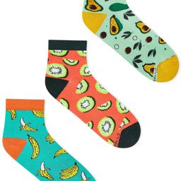 Dynamocks Pack Of 3 Cotton Printed Ankle-Length Socks-image-14