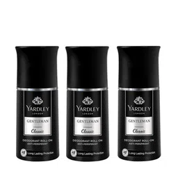 YARDLEY LONDON Men Set of 3 Gentleman Classic Anti Perspirant Deodorant Roll-Ons-50ml Each-54