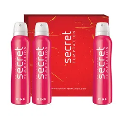 Secret Temptation Pack of 3 Deodorant Gift Box-150ml each-30