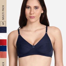 shyaway Pack Of 5 Non Padded Everyday Bra-image-99