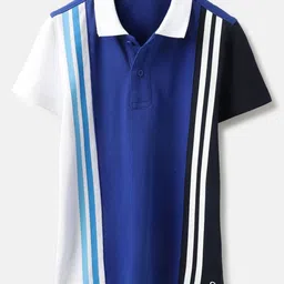 United Colors of Benetton Boys Colourblocked Polo Collar Pure Cotton T-shirt-picture-19