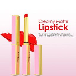 SHRYOAN 3-Pcs Matte Soft Lipstick - 3.5g Each-Rangy Red-Lady In Red-Neon Red-picture-16