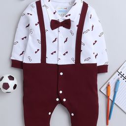 BUMZEE Infants Boys Printed Cotton Rompers-image-21