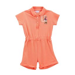 U.S. Polo Assn. Kids Girls Shirt Collar Pure Cotton Rompers-picture-7