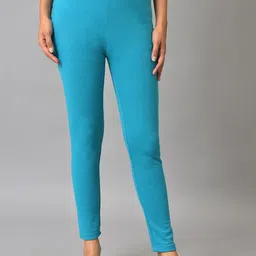 AURELIA Women Solid Ankle Length Leggings-18