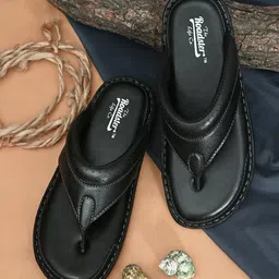 Roadster Men Black Comfort Slip On Sandals-image-48