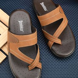 The Roadster Lifestyle Co. Tan Slip-On Comfort Sandals-picture-46