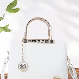 GRAADA Women Solid Handheld Bag-18