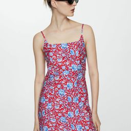 MANGO Back Cut-Out Sheath Mini Dress-image-35