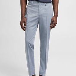 MANGO MAN Super Slim Fit Formal Trousers-image-8